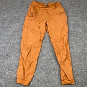 Prana Kanab Burnt Orange Organic Cotton Climbing Jogger Pants Womens Medium
